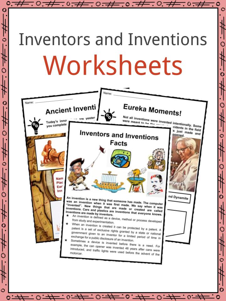 Inventors and Inventions Worksheets