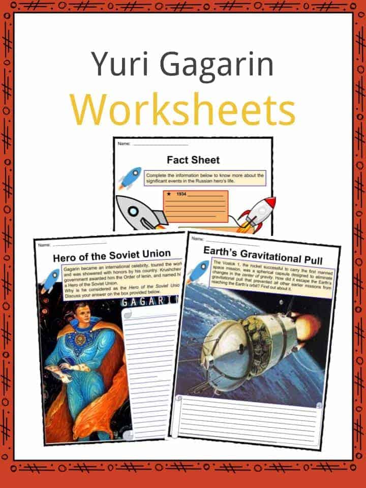 Yuri Gagarin Worksheets