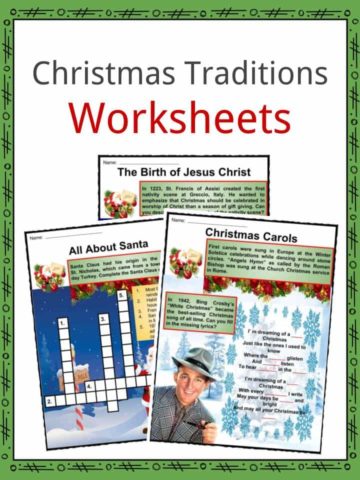 Christmas Traditions Worksheets