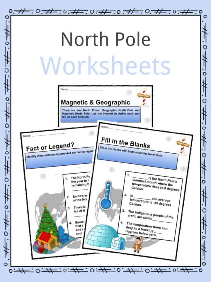 North Pole Worksheets