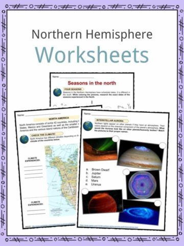 Northern Hemisphere Worksheets