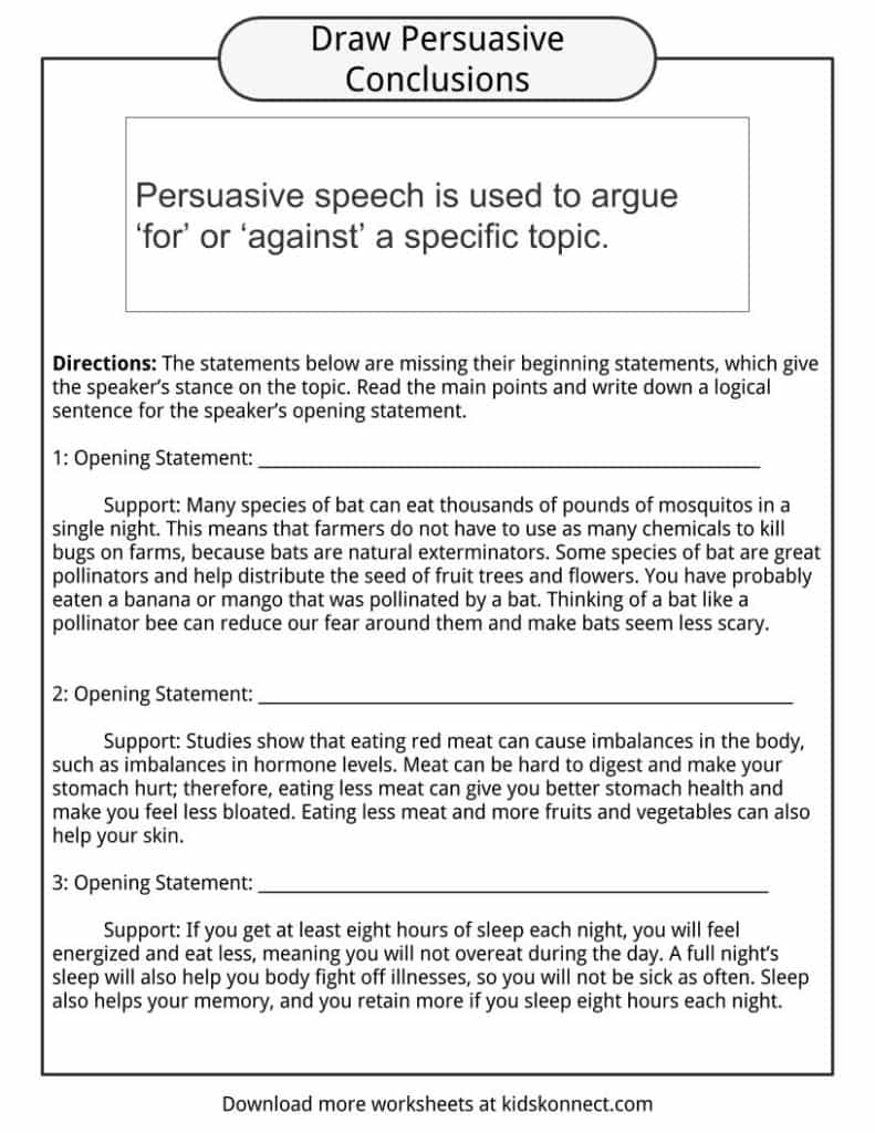 persuasive speech lesson