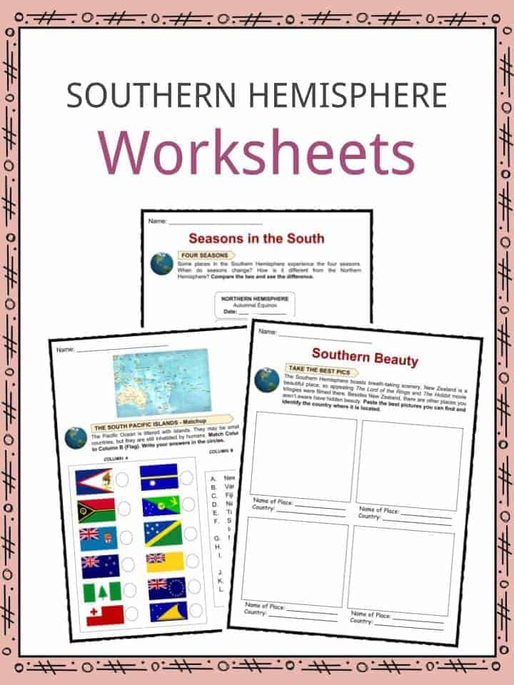 Southern Hemisphere Worksheets
