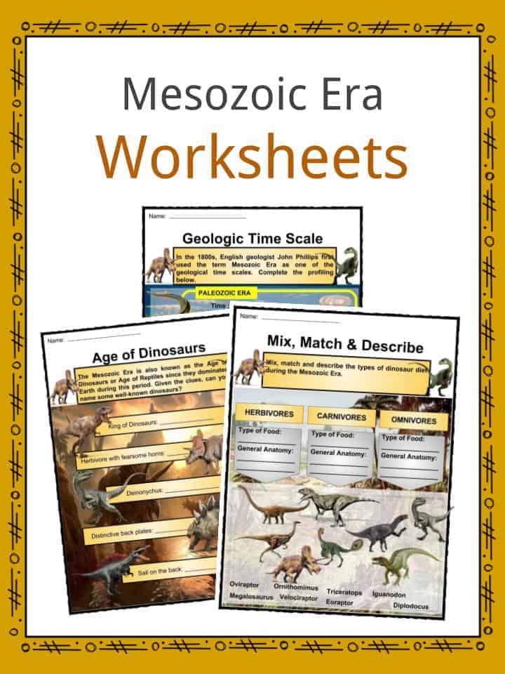Mesozoic Era Worksheets