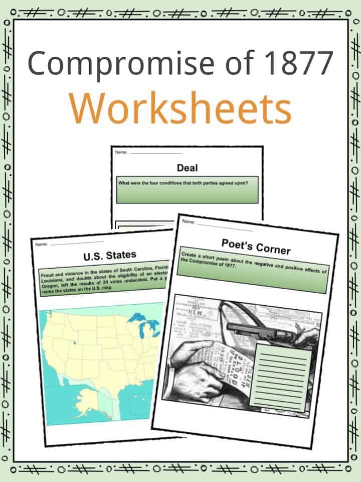 Compromise of 1877 Worksheets