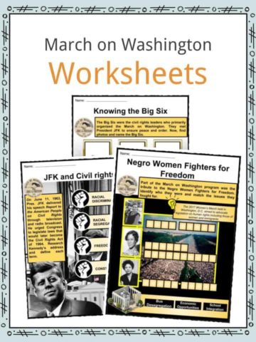 March on Washington Worksheets