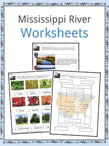 Mississippi River Worksheets