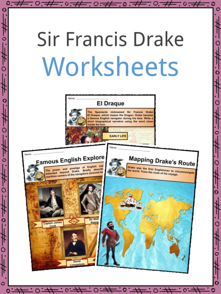 Sir Francis Drake Worksheets