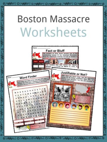 Boston Massacre Worksheets