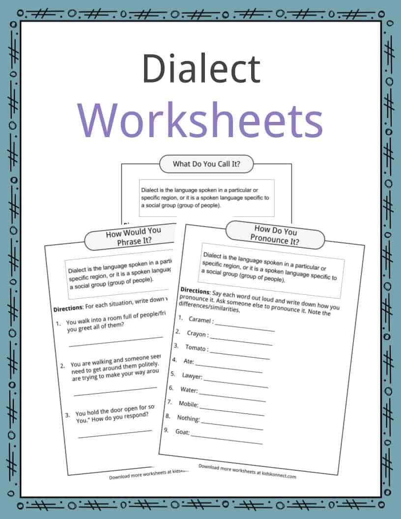 Dialect Facts, Worksheets, Examples & Definition For Kids