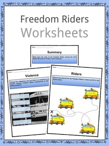 Freedom Riders Worksheets