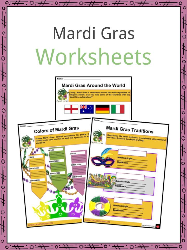 Mardi Gras Worksheets
