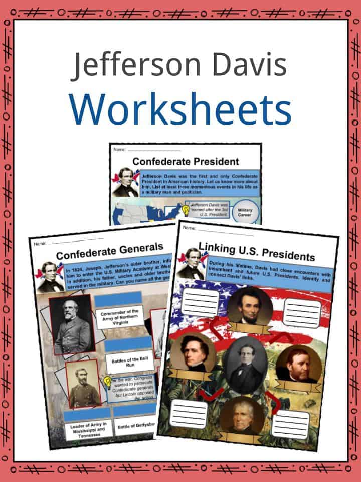Jefferson Davis Worksheets
