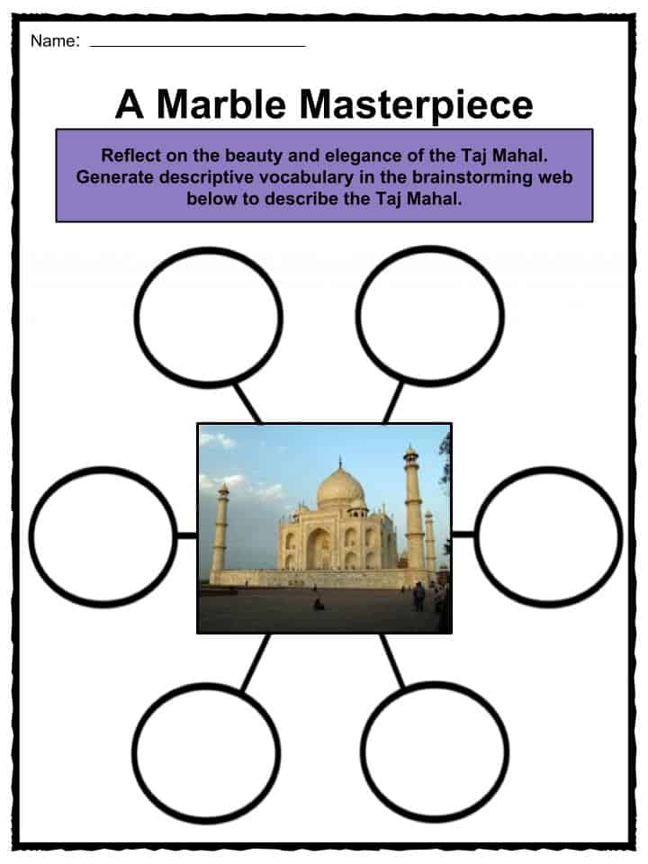 Taj Mahal Facts Worksheets History Religion Tourism For Kids