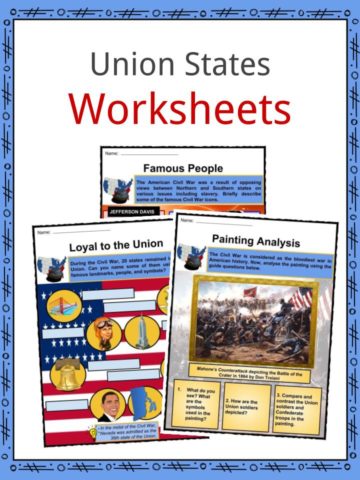 Union States Worksheets