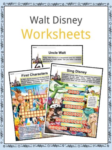 Walt Disney Worksheets