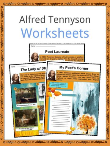 Alfred Tennyson Worksheets