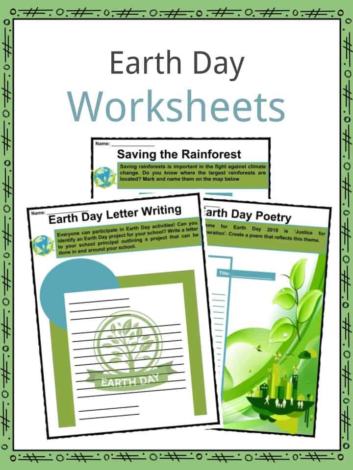Earth Day Facts Worksheets Climate Change Information For Kids