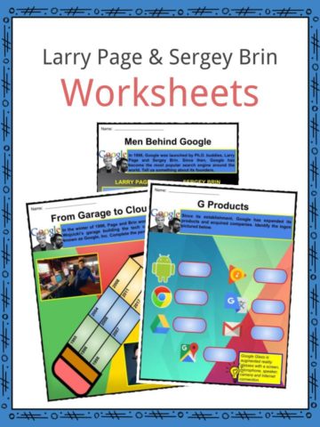 Larry Page and Sergey Brin Worksheets