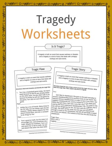 Tragedy Worksheets