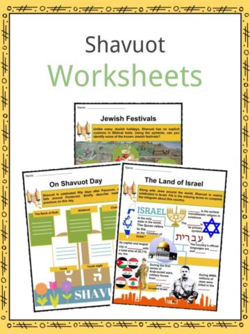 Shavuot Worksheets