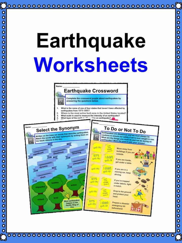 Earthquake Facts, Worksheets, Impact & Historic Earthquakes For Kids
