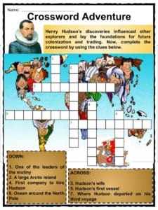 Henry Hudson Facts, Worksheets, Exploration & Information For Kids