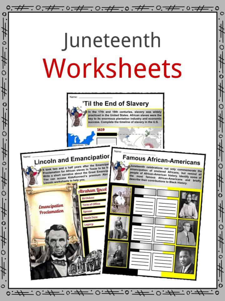 Juneteenth Facts, Worksheets & Historical Information For Kids