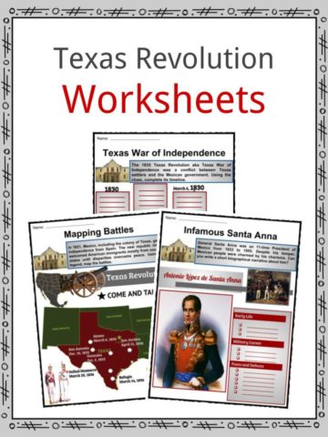 Texas Revolution Worksheets