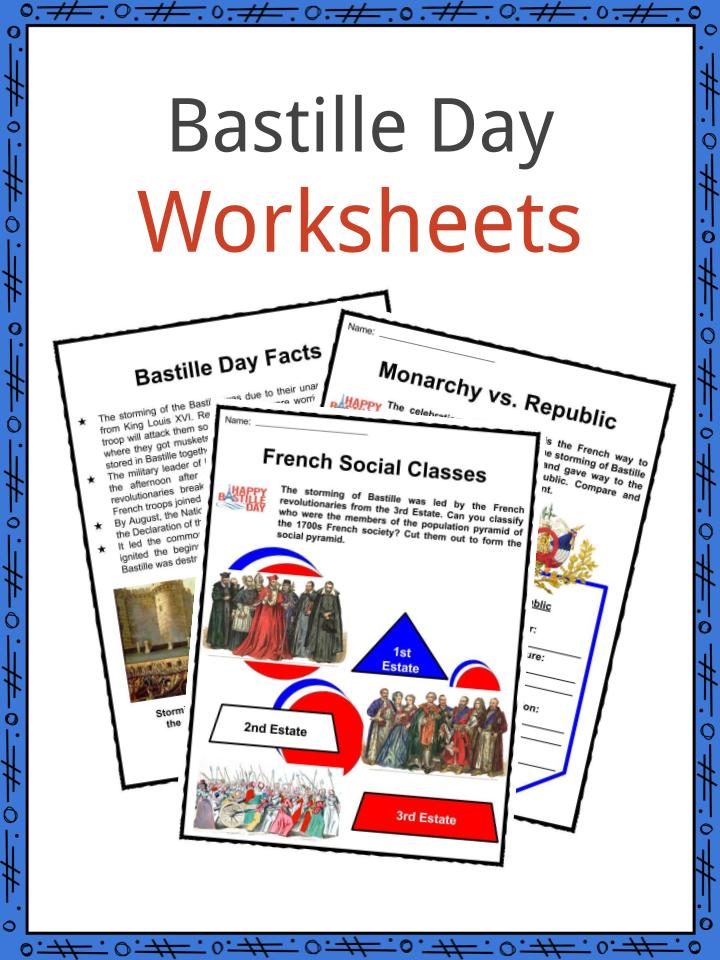 Bastille Day Worksheets