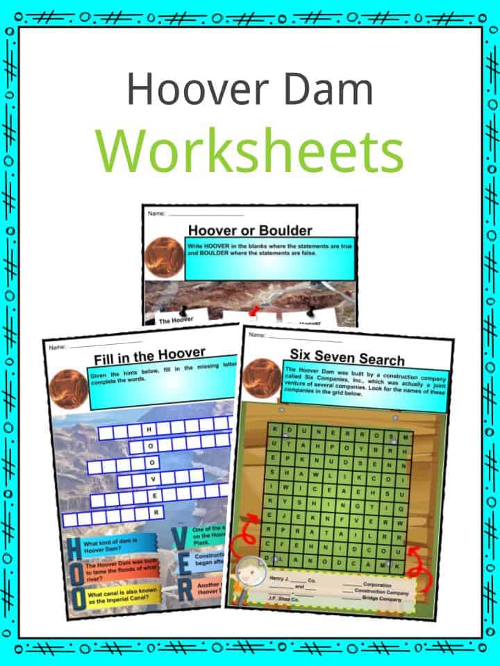 Hoover Dam Worksheet