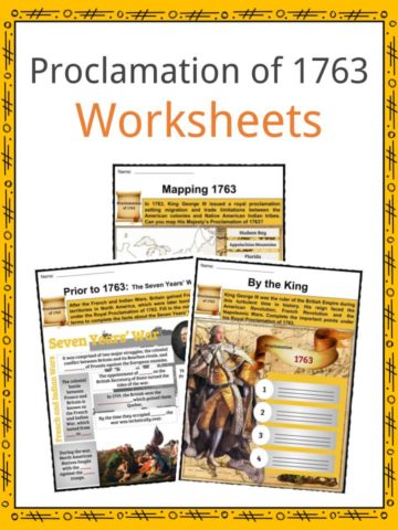 Proclamation of 1763 Worksheets