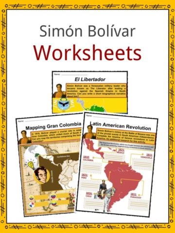 Simon Bolivar Worksheets
