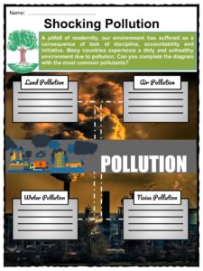 Environment Facts, Worksheets, Man-Made Damages & Saving The Earth