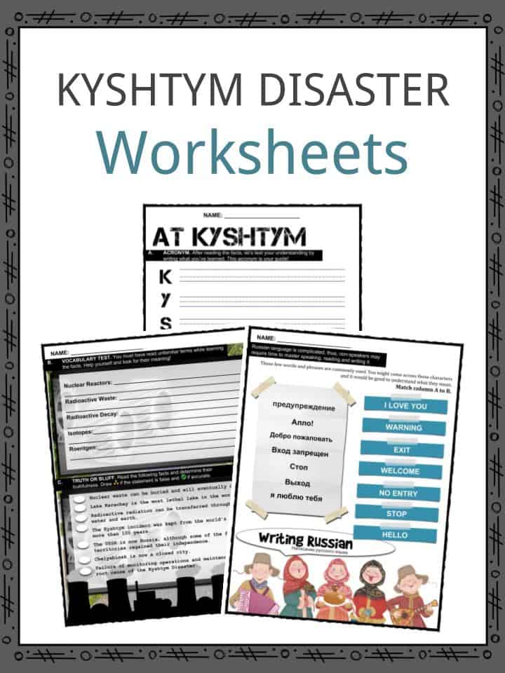 KYSHTYM DISASTER Worksheets
