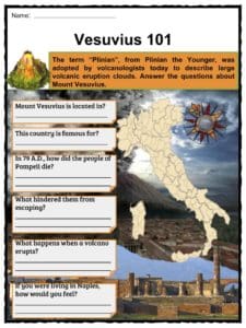 mount vesuvius worksheets facts kids pompeii