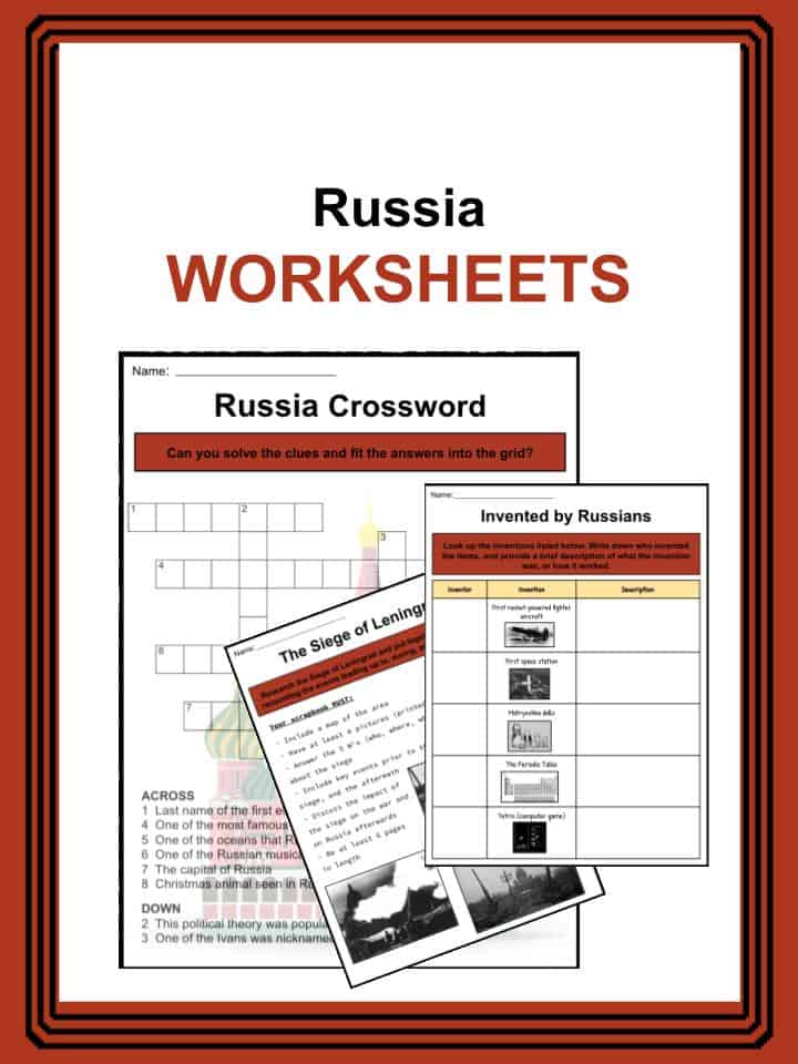 russia facts worksheets history geography culture time zones kids