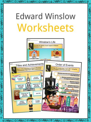 Edward Winslow Worksheets