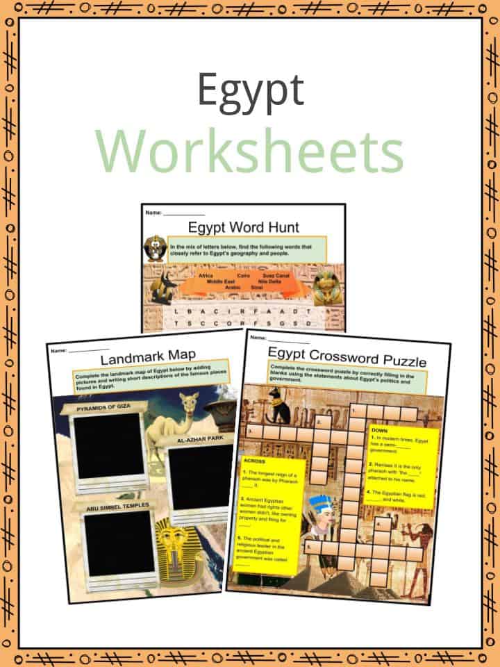 Egypt Worksheets