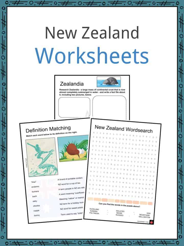 new zealand facts worksheets history geography culture for kids