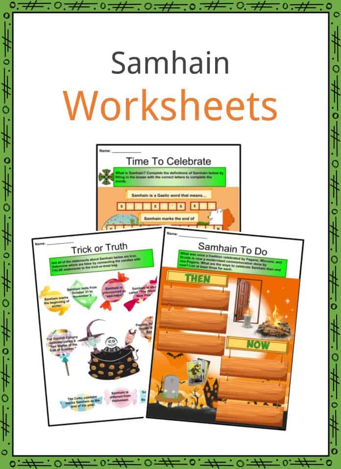 Samhain Worksheets