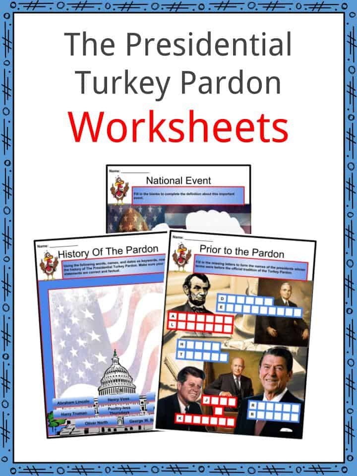The Presidential Turkey Pardon Worksheets