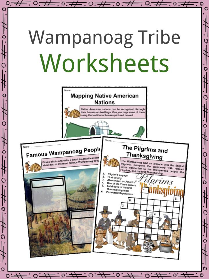 Wampanoag Indians Worksheets