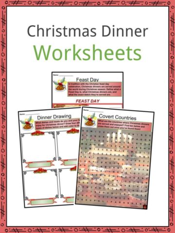 Christmas Dinner Worksheets