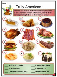 Christmas Dinner Facts Worksheets Traditions Differences For Kids