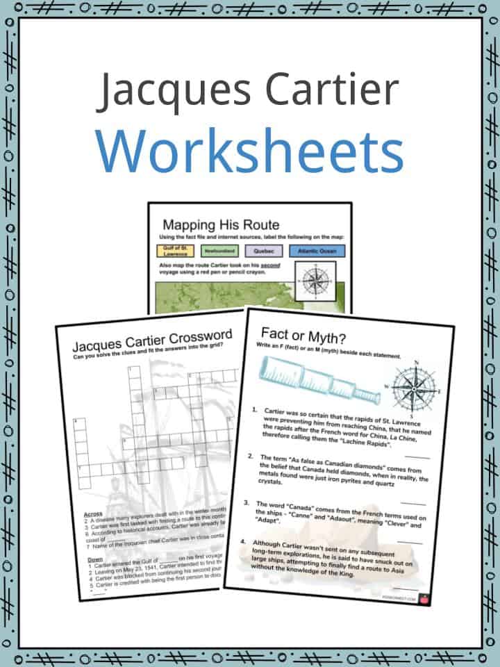 Jacques Cartier Worksheets