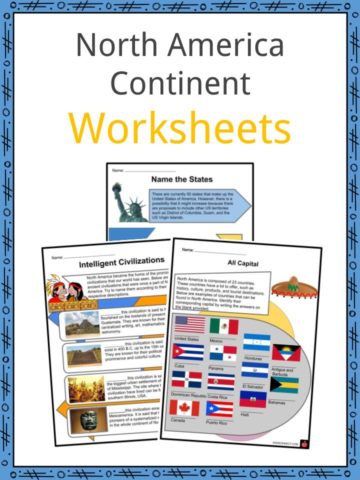 North America Continent Worksheets