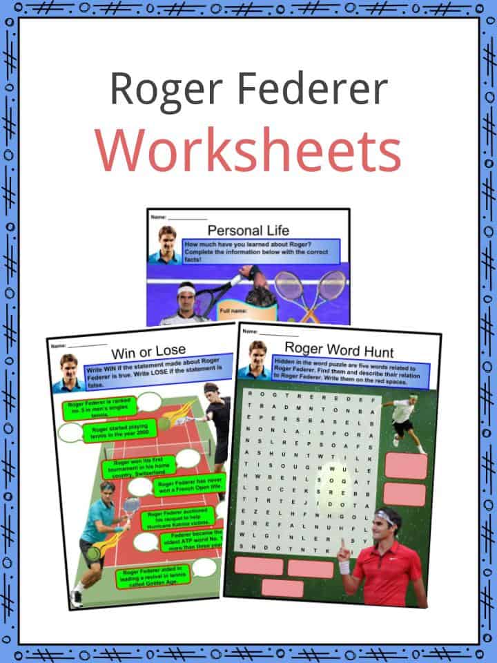 Roger Federer Worksheets