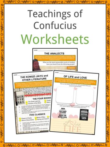 Teachings of Confucius Worksheets