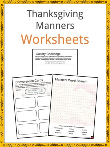 Thanksgiving Manners Worksheets